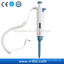 Pipette à volume variable numérique à une seule voie avec commutateur